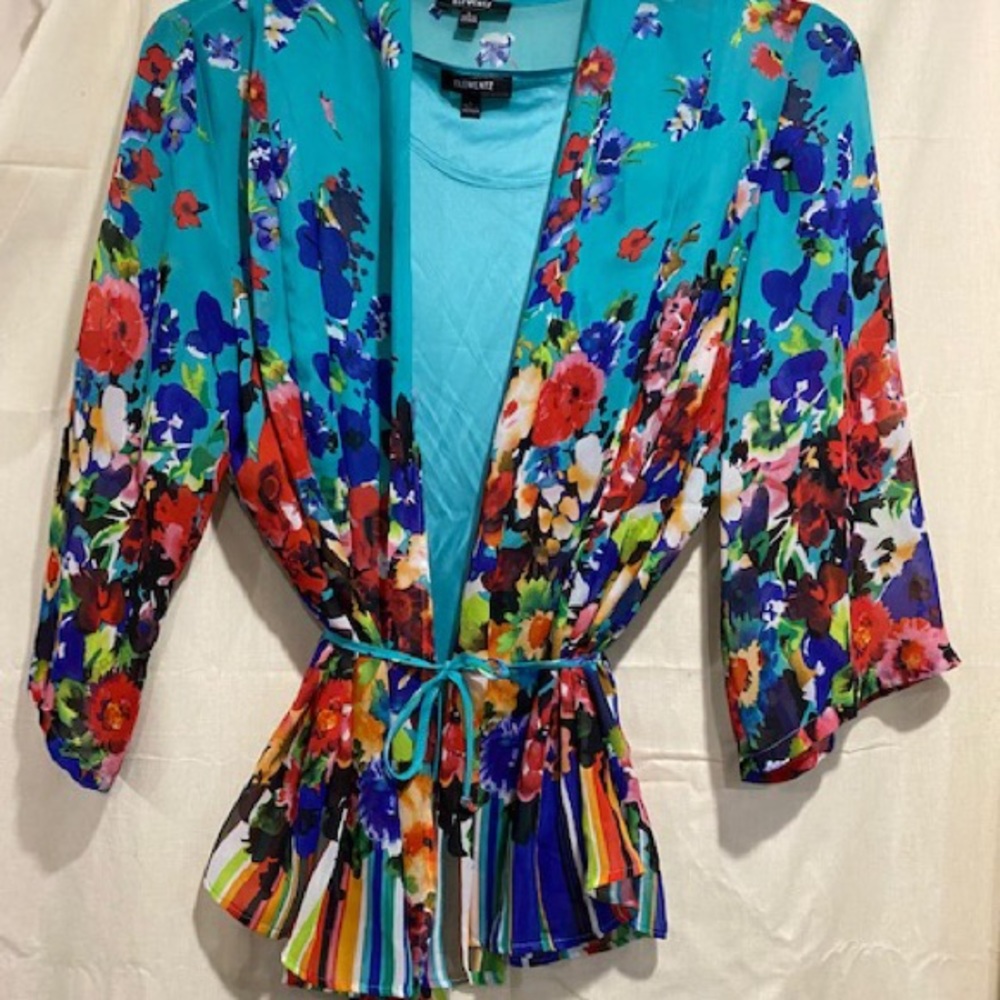 Elementz Blouse with Attached Tank